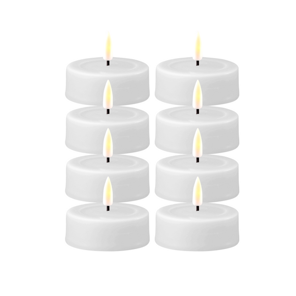 Deluxe Homeart LED Set de bougies chauffe-plat Indoor blanc