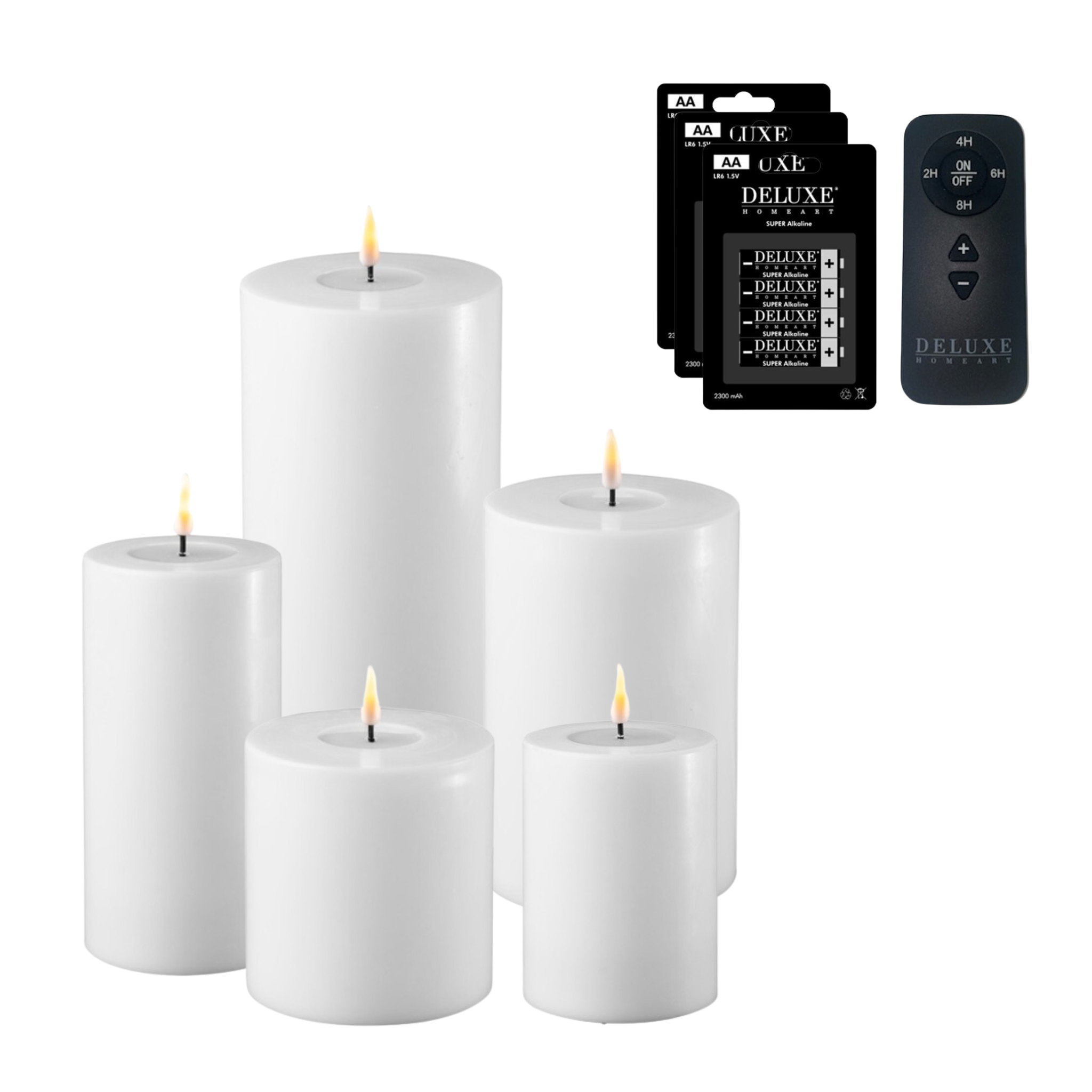Deluxe Homeart LED Kerzen Set Indoor weiß
