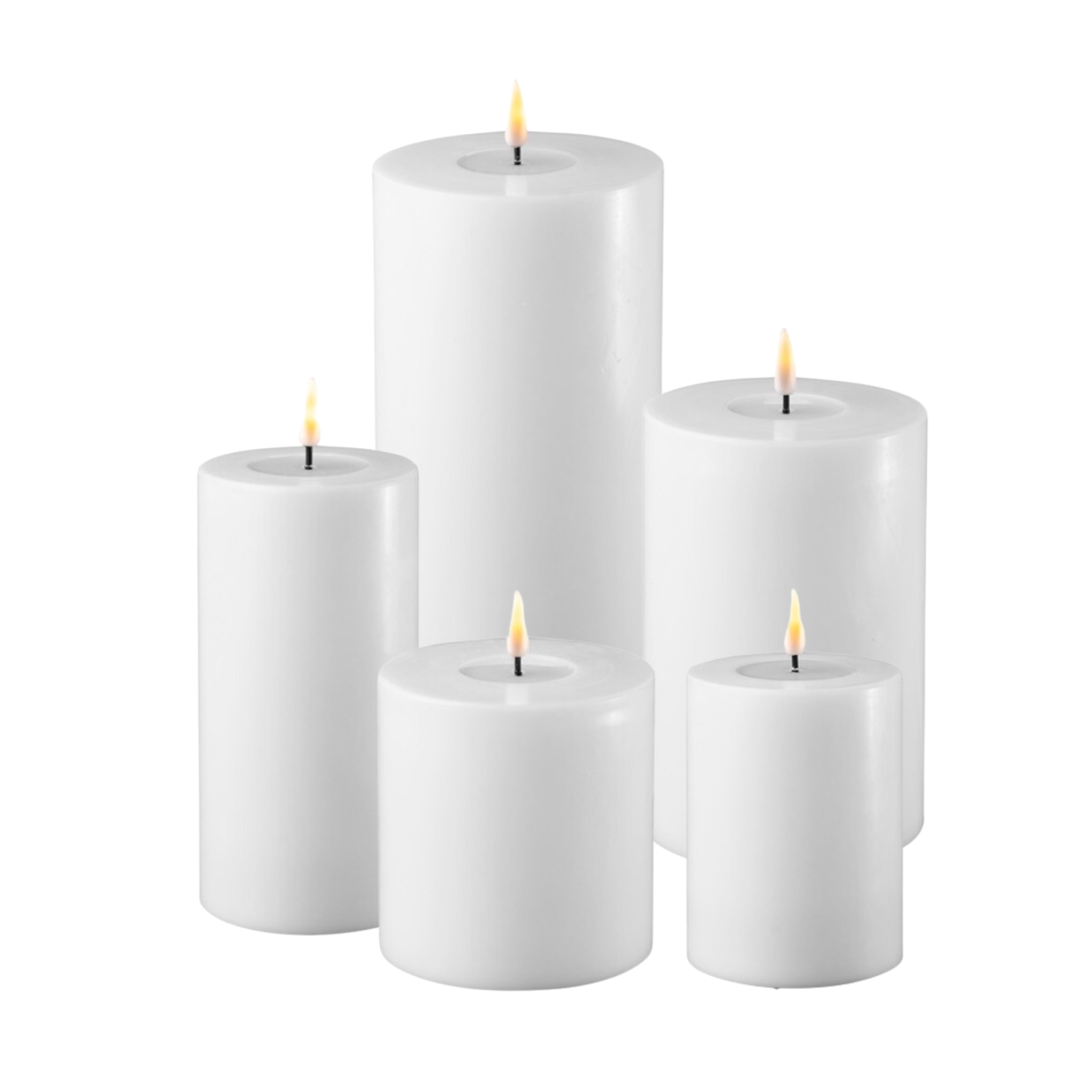 Deluxe Homeart LED candle set indoor white - 0