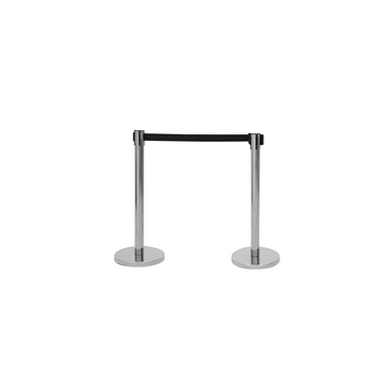 Absperrpfosten mit Gurtabroller 2 Stück