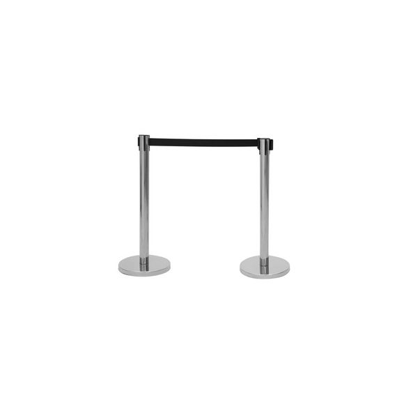 Absperrpfosten mit Gurtabroller 2 Stück