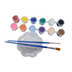 Acrylfarben 12 Farben + Pinsel
