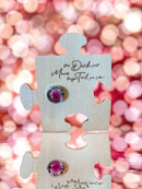 Erinnerungsstück kleines Puzzle mit Spruch und Medaillon-2