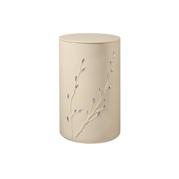 Fire and earth Rondo Zen organic clay urn