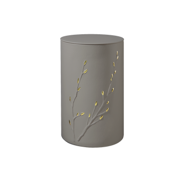 Urna in argilla organica Rondo Zen Fuoco e terra - 0