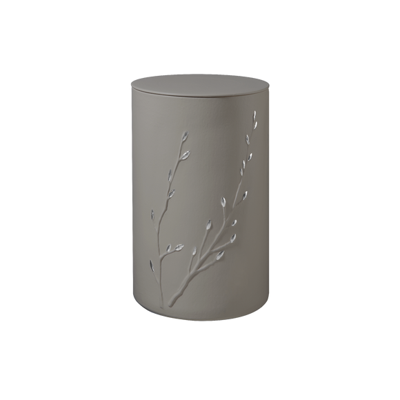 Fire and earth Rondo Zen organic clay urn