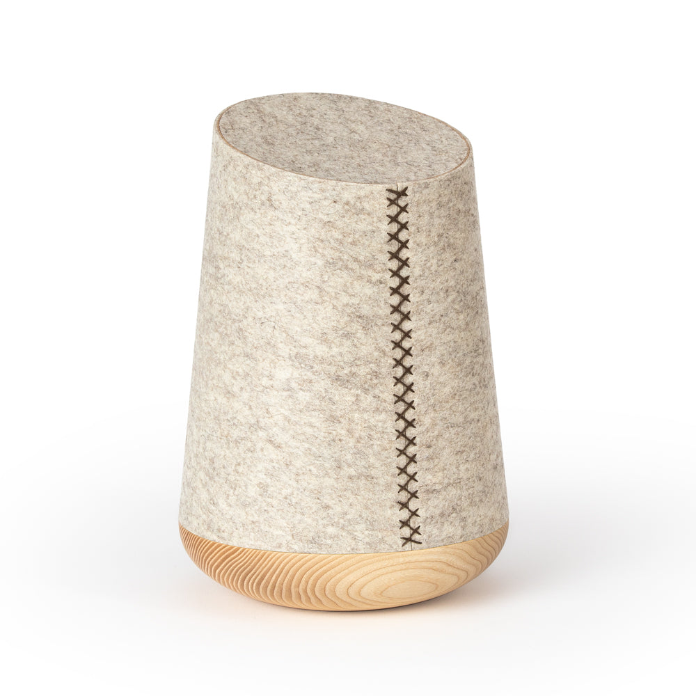 Samosa urn wooden felt urn merino wool - 0