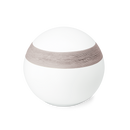 Feuer und Erde Semi Kugel Bio Lehm Urne-1