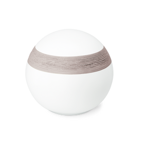 Feuer und Erde Semi Kugel Bio Lehm Urne