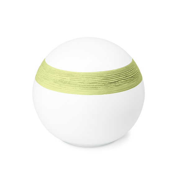 Feuer und Erde Semi Kugel Bio Lehm Urne