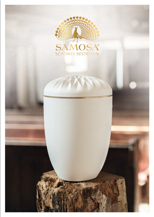 SAMOSA catalog relief urns wood-leather urns