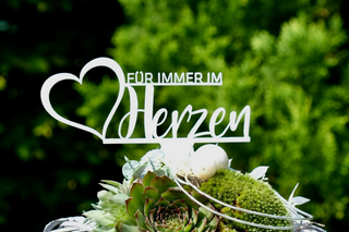 Grabstecker "Für immer im Herzen" 3er Set