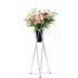 Gestell 80 cm mit Acrylplatte 20 x 20 cm und Vase