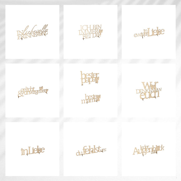 Parole di conforto - diverse varianti