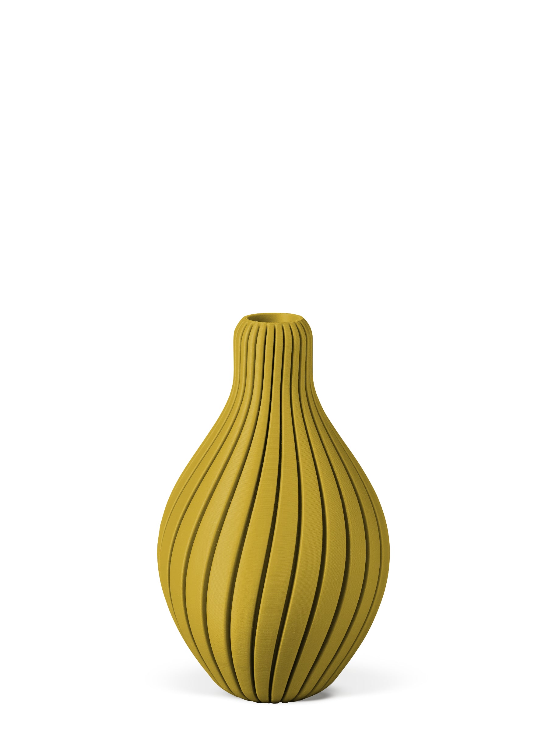 Buy mustard-yellow 3D decoration Aurora decorative vase