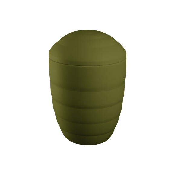 Urna de arcilla orgánica Fuego y Tierra Verde