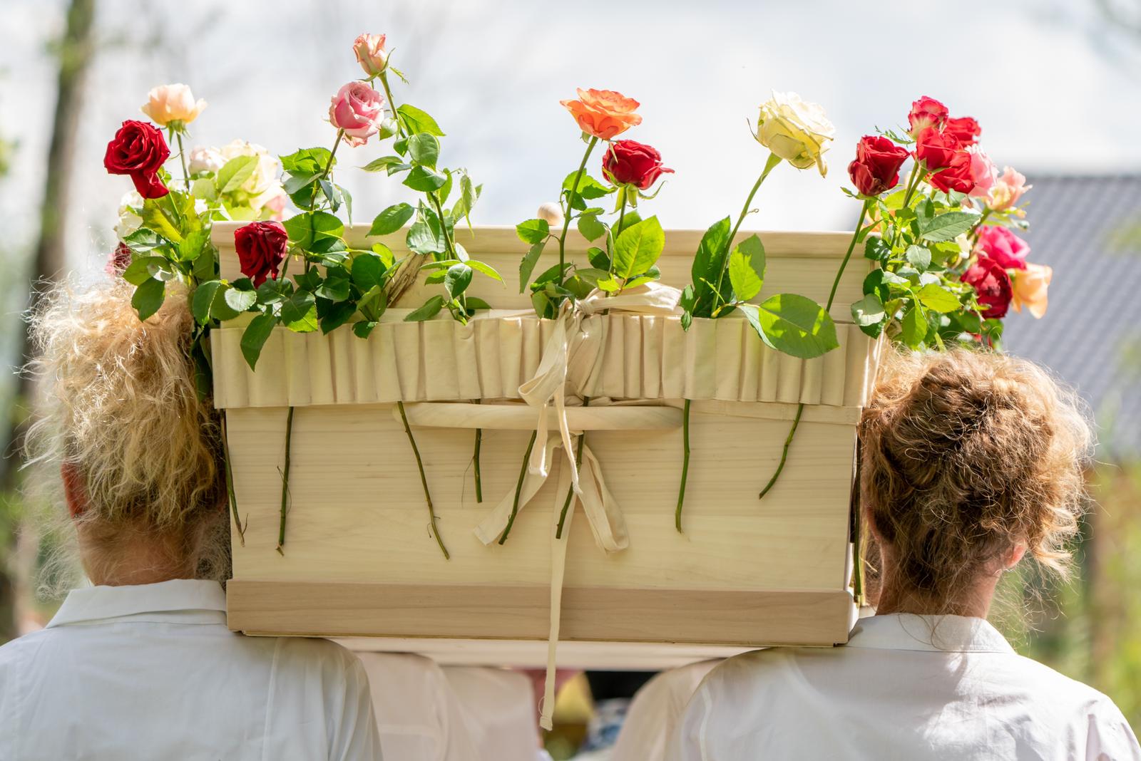 Lavabis flower ribbon for coffins