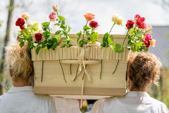 Lavabis Blumenband für Truhensärge