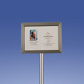 Zimmermann Bildhalter Edelstahlrahmen DIN A4