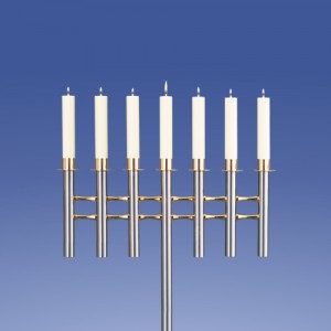 Lámpara de araña Zimmermann Saphir 7 llamas recta