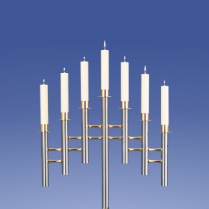 Lámpara de araña Zimmermann Saphir pirámide de 7 llamas