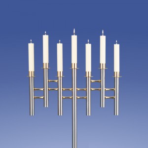 Zimmermann Leuchter Saphir 7-Flammer Welle