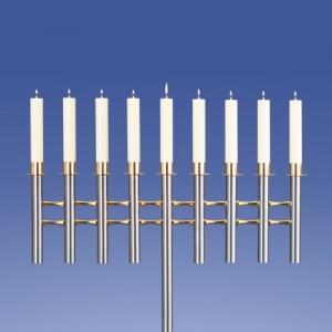 Lámpara de araña Zimmermann Saphir recta de 9 llamas