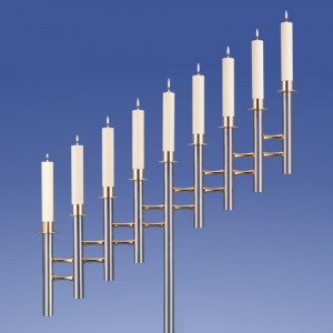 Lámpara de araña Zimmermann Saphir 9 llamas biseladas