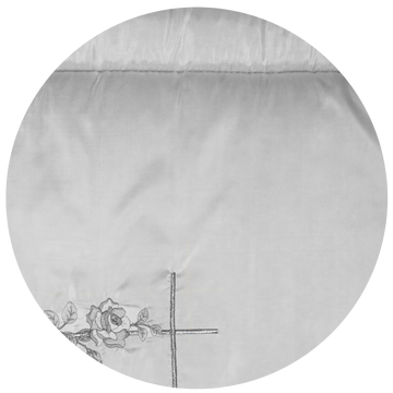 Lavabis Deckengarnitur Kreuz Rose silber - 0