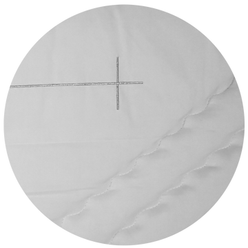 Lavabis Garniture de plafond Croix Argent - 0