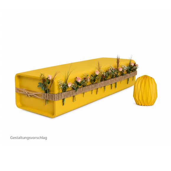 Optimistic Coffin Design-Sarg aus Fichtenholz
