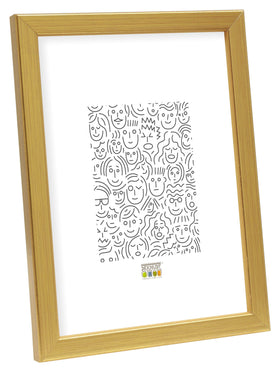 Holzrahmen in Goldfarbe