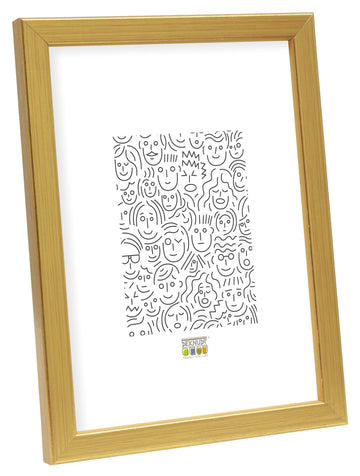 Holzrahmen in Goldfarbe