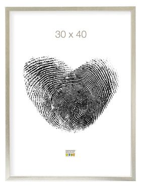 Holzrahmen in Silberfarbe - 0