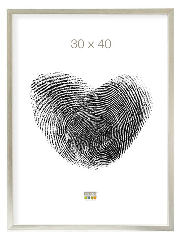 Holzrahmen in Silberfarbe - 0