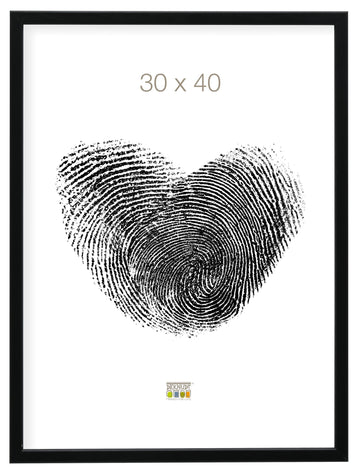 Holzrahmen in Schwarz - 0