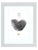 Bilderrahmen silber mit weißem Einleger-1