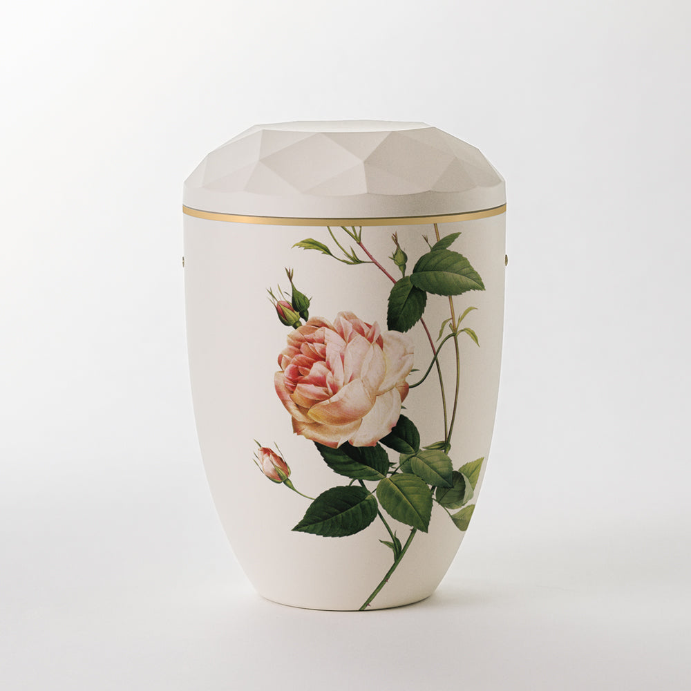 Kaufen auf-urne-diamant-cremeweiss Samosa Urne Rose Reliefurne