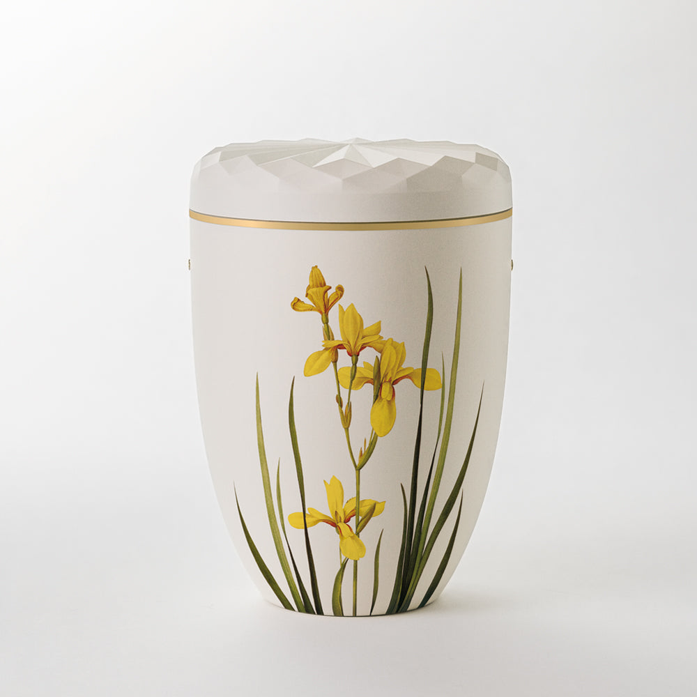 Samosa urn yellow lily relief urn - 0