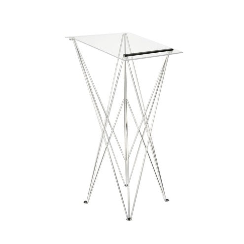Spider Faltbares Stehpult aus Aluminium und Acrylglas