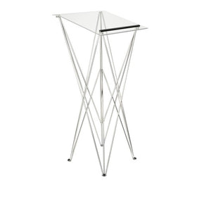 Spider Faltbares Stehpult aus Aluminium und Acrylglas - 0