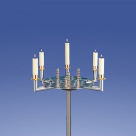 Zimmermann Urnenkandelaber Türkis T15-D3