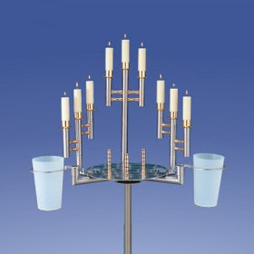 Zimmermann Urnenkandelaber Türkis T15-D4