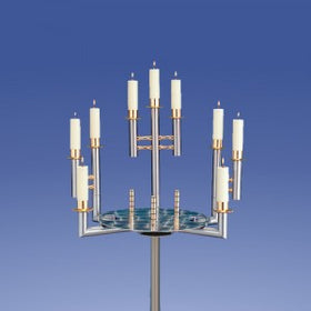 Zimmermann Urnenkandelaber Türkis T15-D9