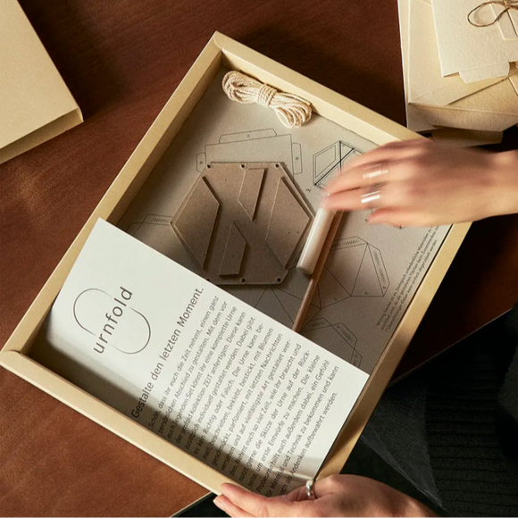 urnfold Papierurne Zeit DIY Set