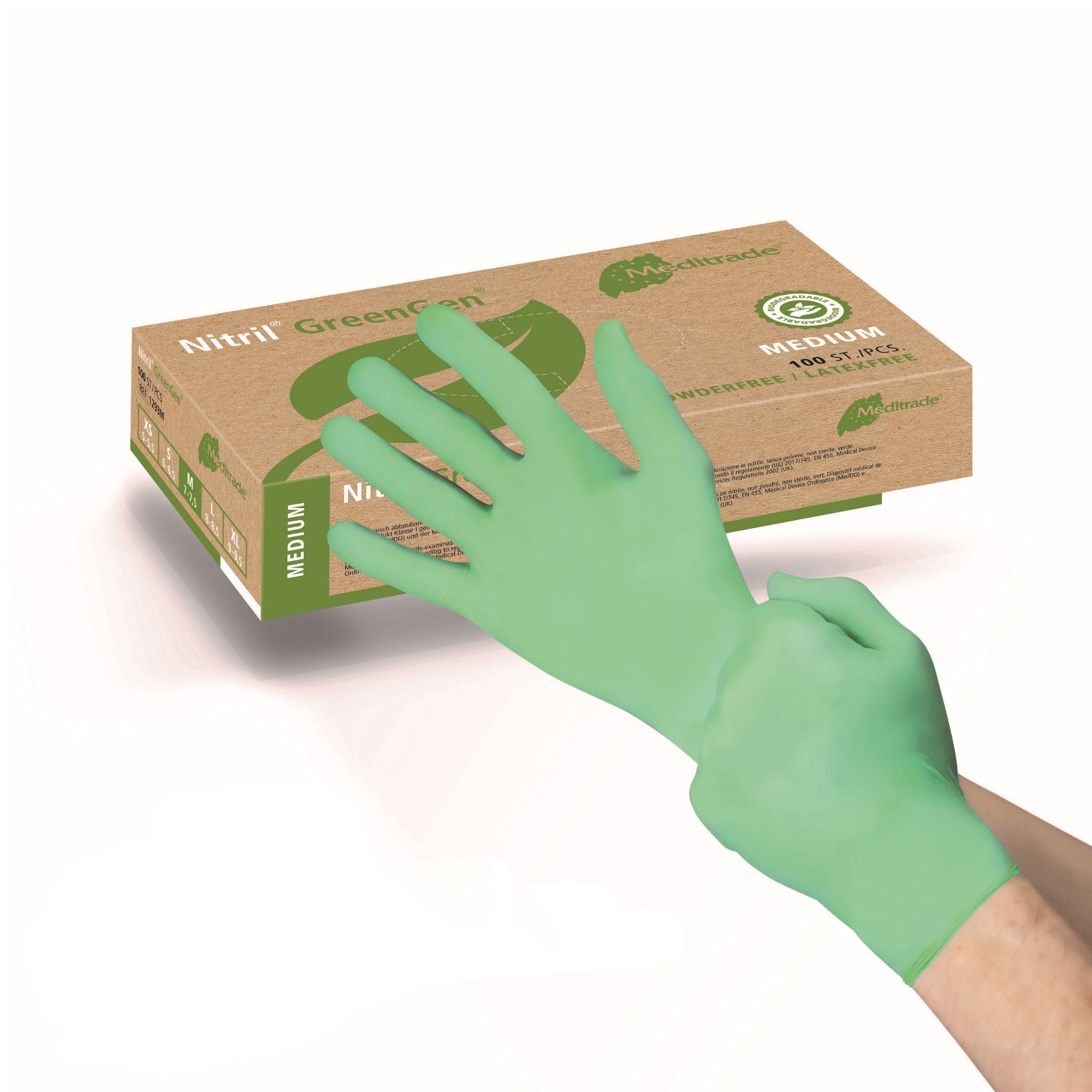 Lavabis Nitril Bio Handschuhe 100 Stück/Box - 0