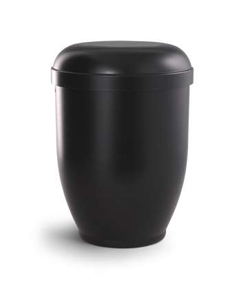 Völsing Urne Naturstoff schwarz