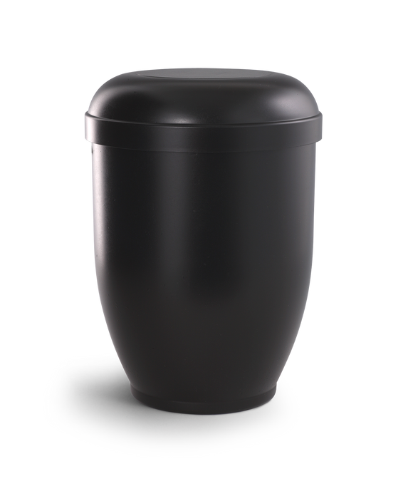 Völsing Urne Naturstoff schwarz