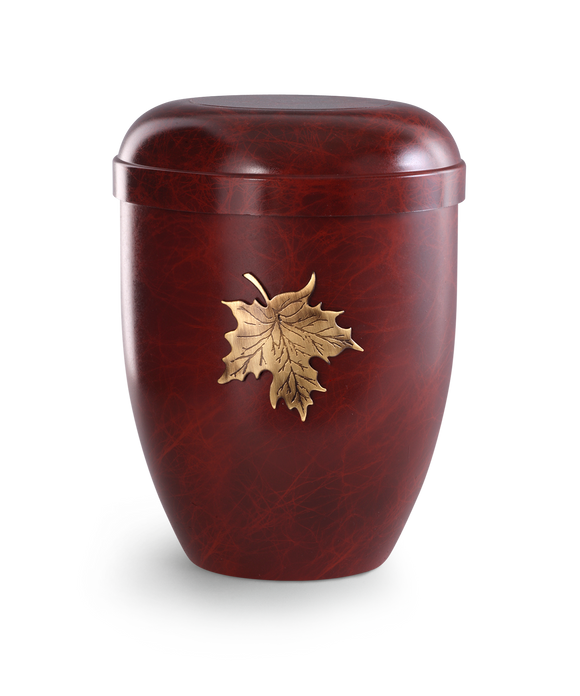 Völsing classic natural fabric urn maple leaf