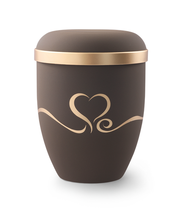 Völsing klassische Naturstoff Urne Herzen